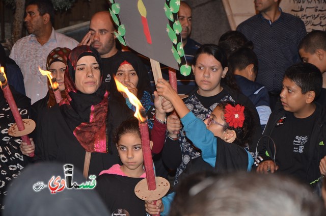  كفرقاسم- فيديو:  :مسيرة المشاعل .. تحدث القلب وبكت العيون .. وامسية سياسية بتألق عمر وابداع سجود الذي ابهر الحضور